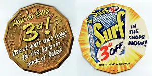 Save: 3d off Surf Washing Powder, advertising flyer