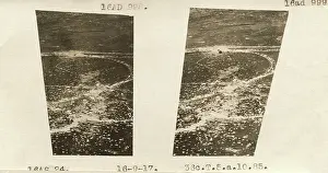 Air To Ground: 3D Stereoscopic Image, Aerial-View of WW1 First World Wa?
