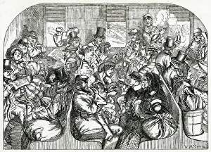 Cramped: 3rd Class Carriage - 1862