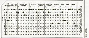 Punched: 45 column punch cards
