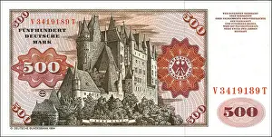Currencies: 500 Mark banknote, 20th century