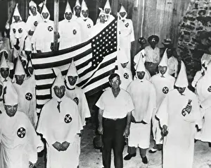 Intolerance: 58 of the advertised 1000 KKK members about to