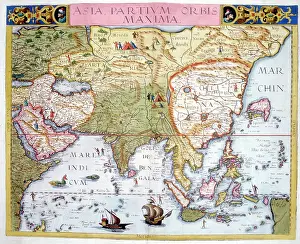 Maxima: !6th century Map - Asia Partium Orbis Maxima