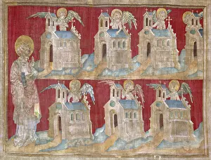 1381: The 7 churches. Apocalypse of Angers