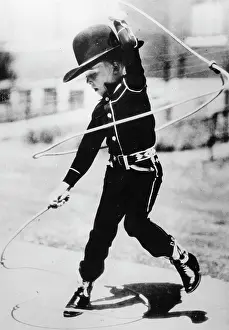 Lassos: The 7-year-old Dan McLaughlin with