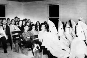 Intimidation: 75 Ku Klux Klansman joined the congregation ?
