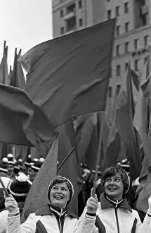Demonstrators: 7th November celebration in Moscow