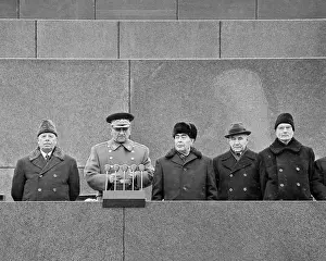 Suslov: 7th November celebrations in Moscow, 1972