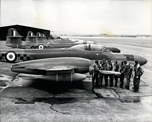 Squadrons: 85 Squadron with Meteor NF 14 aircraft after training