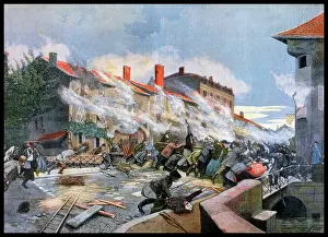 Courage: On 9 October 1870, manning the fortifications