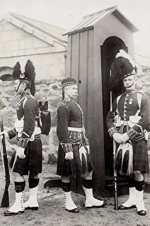 Kilts: 92nd (Gordon) Highlanders, kilts, Edinburgh Castle, Scotland