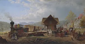 Coachmen: The 9:45 Accommodation, 1867, by Edward Lamson