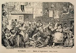 Intemperance: A-GIN-COURT BATTLE, 1838