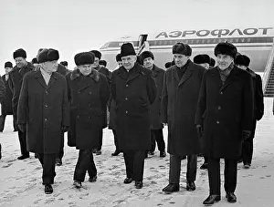 Returning: A. N. Kosygin visiting Finland