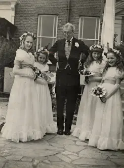 Bridesmaids: A. P. Herbert with bridesmaids