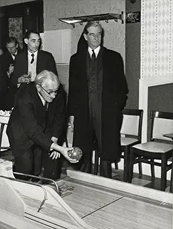 Humourist: A. P. Herbert, trialling a modern indoor skittles game