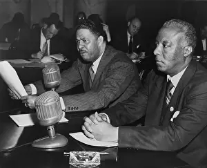 Testify: A. Philip Randolph (right) and Grant Reynolds