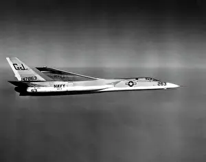 Reconnaissance: An A3J Vigilante aircraft in flight over