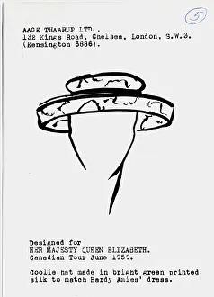 Coolie: Aage Thaarup hat for Queen Elizabeth II