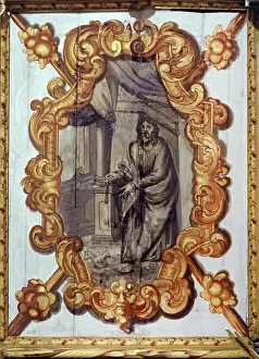 Allgaeu: Aaron before offering in the temple at the day of Atonement