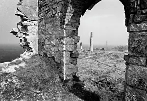 Levant: Abandoned Levant tin mine, near Pendeen, Cornwall, England