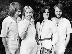 Dominating: ABBA, Swedish pop group, in London
