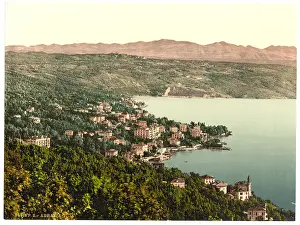 Istria: Abbazia, general view, Istria, Austro-Hungary