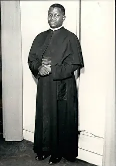 Fulbert: Abbe Fulbert Youlou, PM of Congo, in Paris