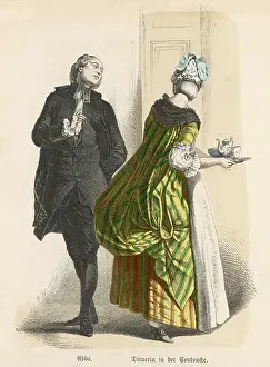 Housemaid: Abbe and Housemaid 1780