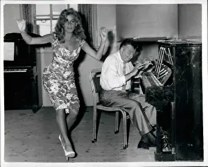Cugat: Abbe Lane and Xavier Cugat rehearsing dance routine