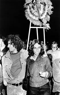 Abbie: Abbie Hoffman and a friend at candlelight ?