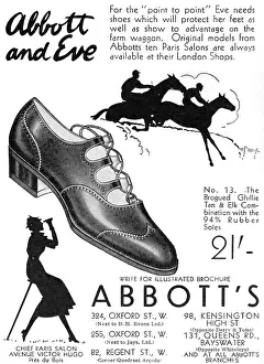 Sensible: Abbott's shoe advertisement, 1935