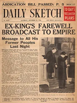 Abdicated: Abdication broadcast by King Edward VIII