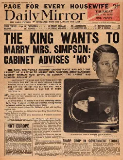 Abdicating: Abdication Crisis -- Edward VIII and Mrs Simpson