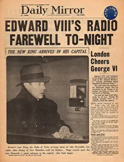 Abdicating: Abdication of King Edward VIII