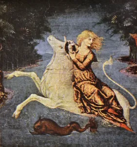 Rembrandt: Detail from The Abduction of Europa