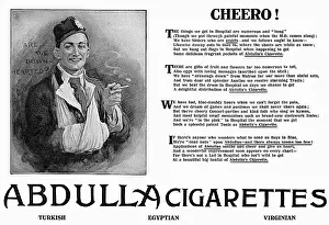Optimistic: Abdullah cigarettes advertisement, WW1