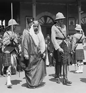 Descendent: Abdullah I bin al-Hussein, Emir of Transjordan