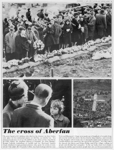 Childern: Aberfan Disaster: the mass funeral