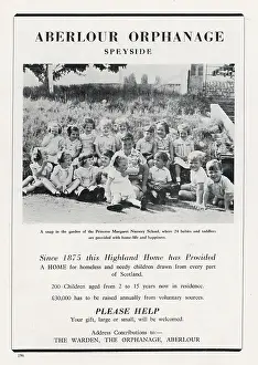 Aberlour: Aberlour Orphanage Advertisement