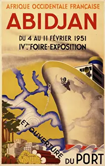 Afrique: Abidjan exposition poster