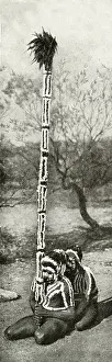 Rituals: Aboriginal Arunta tribesmen, Central Desert, Australia