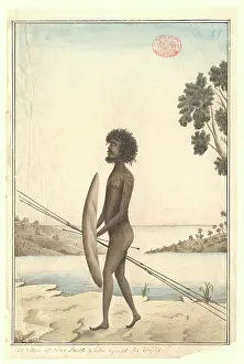 Aborigine: Aboriginal man armed for combat