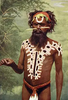 Forehead: Aboriginal medicine man, Australia