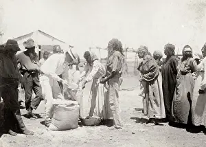 Aboriginal: Aboriginal people receiving rations, Australia