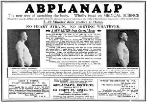 Slimming: Abplanalp exercise regime advertisement