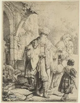 Hagar: Abraham casting out Hagar and Ishmael
