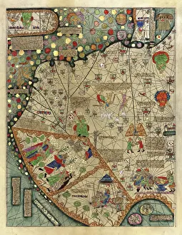 Majorcan: Abraham Cresques, Catalan Atlas, 1375
