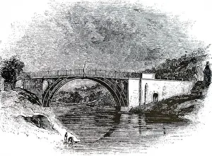 1779: Abraham Darby III's iron bridge, across the Severn
