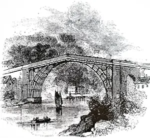 1779: Abraham Darby III's iron bridge, across the Severn
